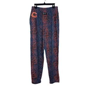 VTG 90s Zubaz Chicago Bears Snakeskin Pants S Orange Blue NFL Sportswear Rare